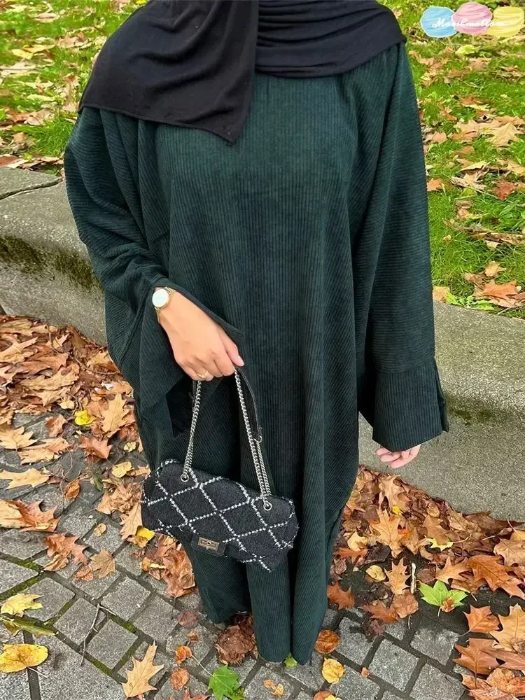 Abaya Dubai Ramadan hiver | Tenue de prière femme musulmane - image de produit 5